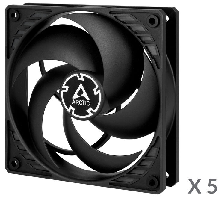 ARCTIC P12 PWM PST Value Pack Carcasa del ordenador Ventilador 12 cm Negro image number 1