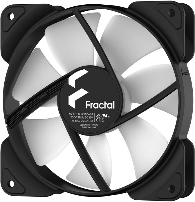 Ventilador Fractal Design Aspect 12 120mm PWM RGB Negro image number 3