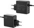 Cargador de Portátil Ewent USB-C + 1-Puerta USB-A PD 65W Negro image number null