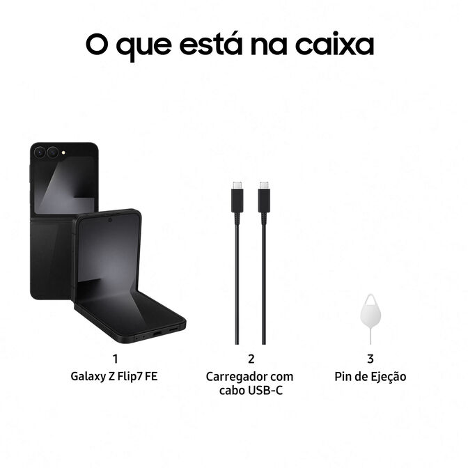 Smartphone Samsung Galaxy Z Flip 7 FE 5G 6.7" (12 /256GB) 120Hz Negro image number 4