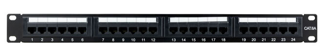 Patch Panel 19" NanoCable 24 Portas RJ45 Cat.6A UTP image number 0