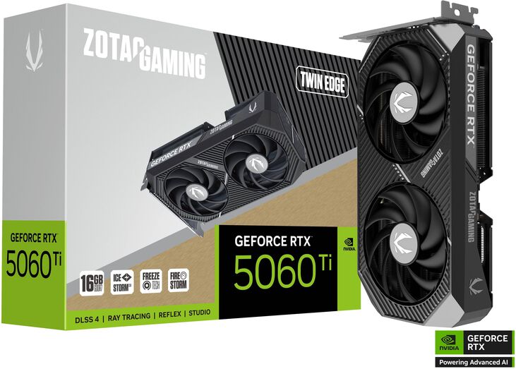Tarjeta Gráfica ZOTAC GeForce® RTX 5060 Ti Twin Edge 16GB GDDR7 DLSS4 image number 0