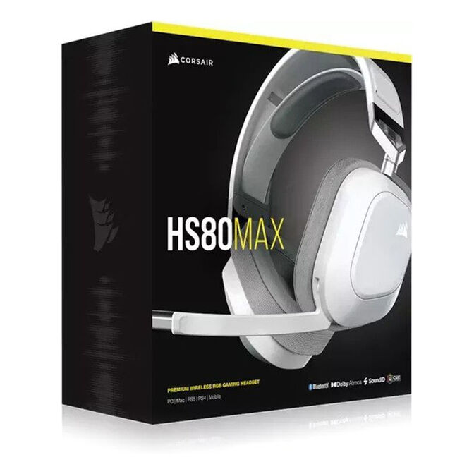 Auriculares Corsair HS80 MAX Gaming Wireless Blanco image number 8