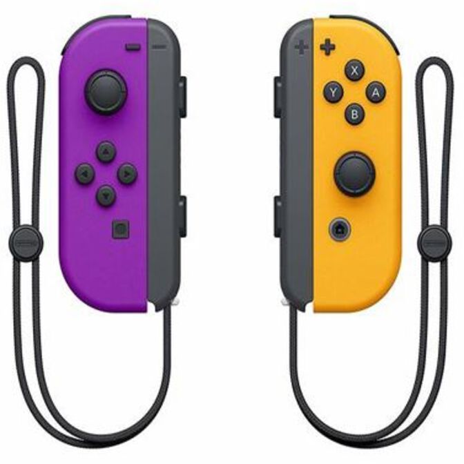 Mando Nintendo Joy-Con (set Izq/Der) Morado Ne&oacute;n / Naranja Ne&oacute;n image number 0