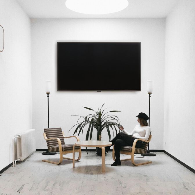 Soporte de Pared Tooq 43" a 90" Max. 80Kg Negro image number 2