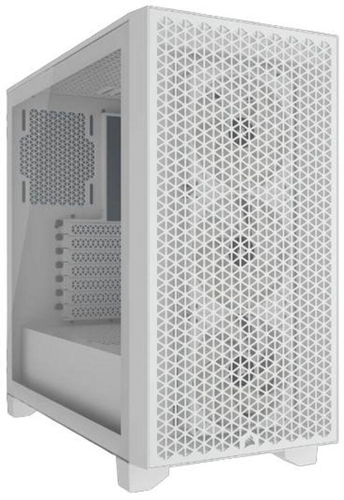 Torre ATX Corsair 3000D RGB Airflow Blanco Cristal Templado image number 3