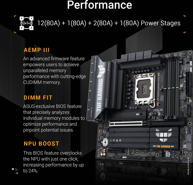 Placa Base Asus TUF B860M-Plus Gaming image number 9