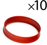 Anillos EKWB Quantum Torque HDC 12mm Vermelho (Pack 10)