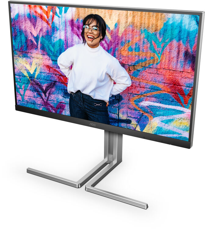 Monitor AOC 27" Q27U3CV IPS QHD 75Hz USB-C (PD65W) USB-C Docking image number 5