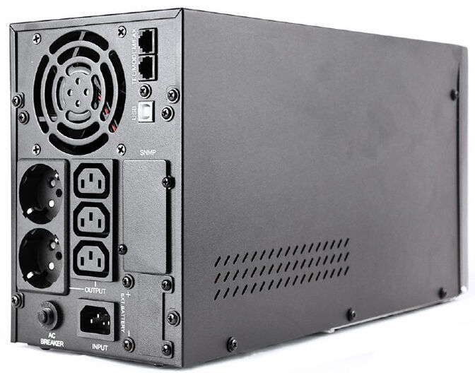 UPS Gembird EG-UPS-PS2000-02 2000VA Schuko/IEC/USB Negro image number 1