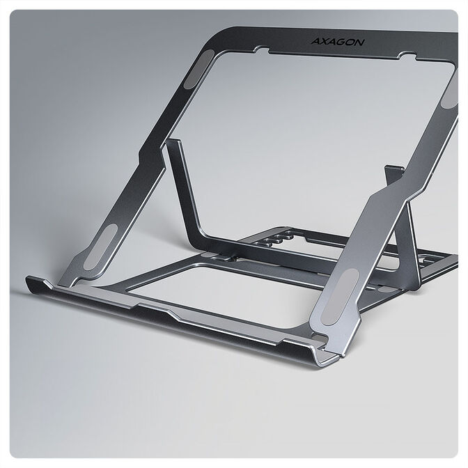 Soporte Elevat&oacute;rio AXAGON STND-LAG  para Port&aacute;tiles Ajustable Aluminio image number 1