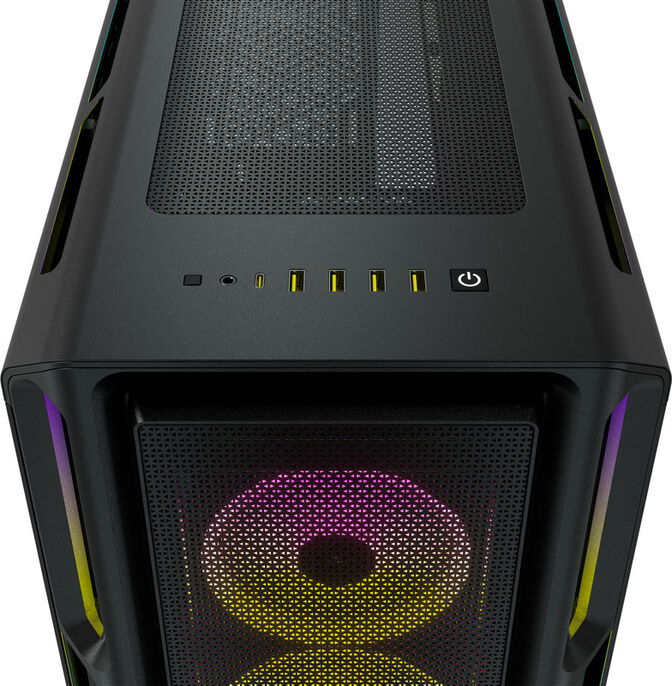 Torre ATX Corsair 5000T iCUE RGB Negro Cristal Templado image number 5