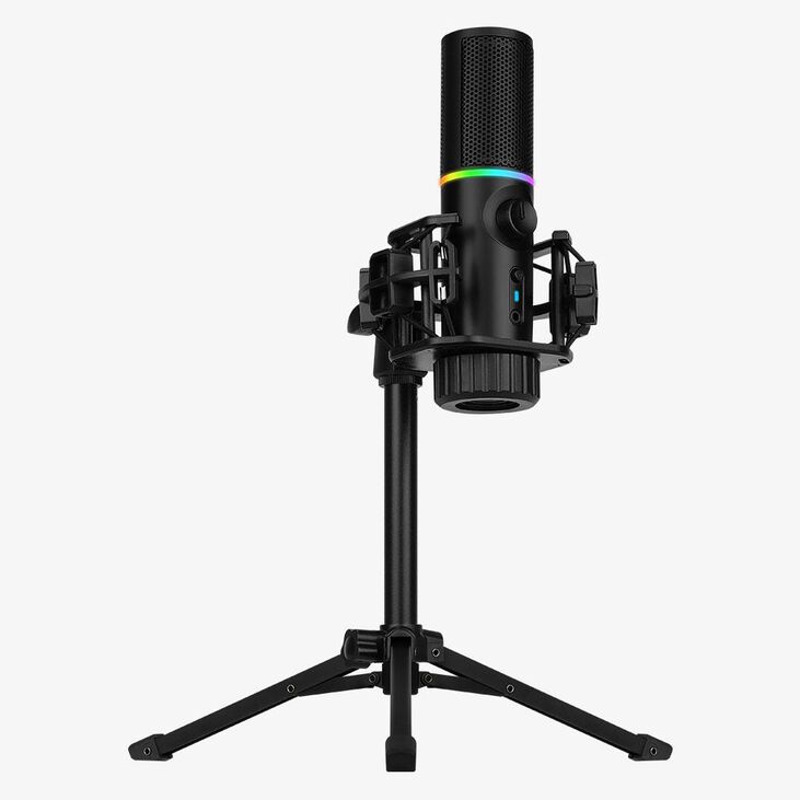 Micrófono Streamplify MIC RGB Tripod - Negro image number 7
