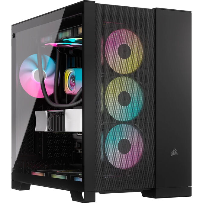 Torre ATX Corsair 6500D Airflow Negro Cristal Templado image number 0