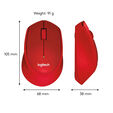 Rat&oacute;n Logitech M330 Silent Plus 1000DPI Wireless Rojo image number null