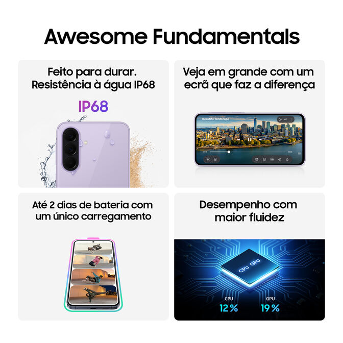 Smartphone Samsung Galaxy A37 5G 6.7" (8 / 256GB) 120Hz Blanco image number 5