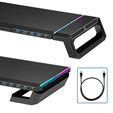 Base para Monitor Ewent Foldable RGB c/ Hub USB 3.0 Negro image number null