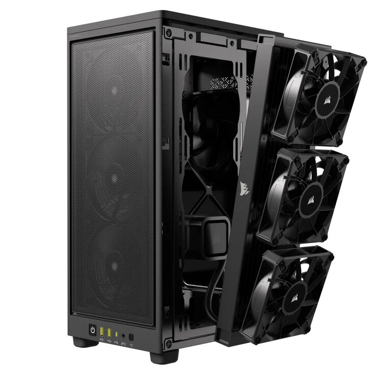 Torre Mini-ITX Corsair 2000D Airflow Negro Cristal Templado image number 16