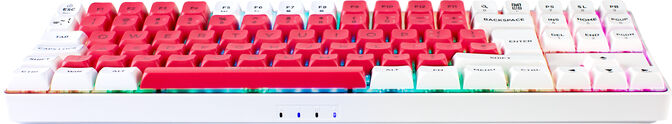 ** B Grade ** Teclado Mec&aacute;nico GAMIAC TKL RGB90G Kailh Blue Branco/Rosa (PT) image number 2