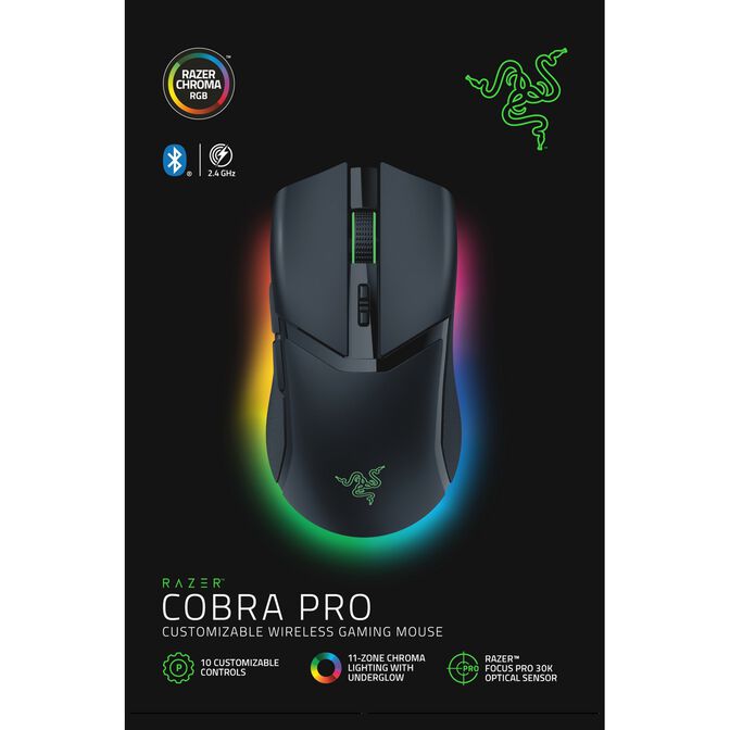 Rat&oacute;n Razer Cobra Pro 30000DPI Wireless Negro image number 10