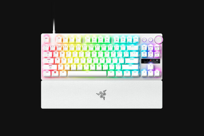 Teclado Razer Huntsman V3 Pro TKL 8KHz White Ed. (US) image number 0
