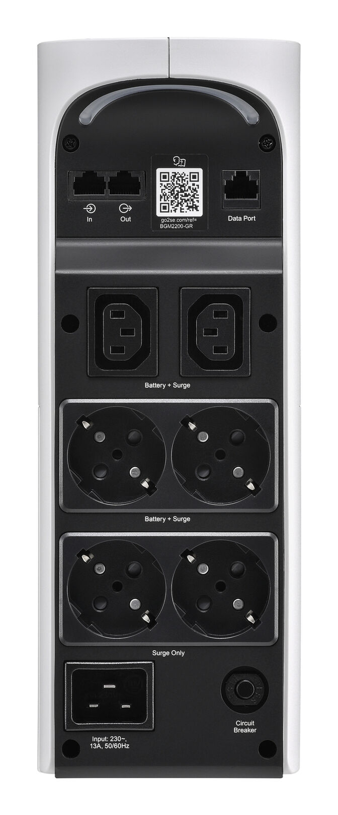 UPS APC Back-UPS Pro Gaming 2200VA Onda Senoidal Pura LCD Blanco Schuko image number 1