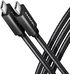 Cabo de carregamento AXAGON BUCM32-CM20AB USB-C  <-> USB-C 3.2 Gen 2, 2m, PD 100W, 5A, 4K HD, ALU, braid, Negro image number null