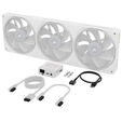 Ventilador Corsair iCUE Link LX360-R RGB PWM Branca 120mm (Pack 3) image number null