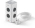 Bloco Tomada Ewent EW3864 Power Tower 8 Tomadas Schuko 16A + 2 USB-A + 2 USB-C 2m Branca/Gris image number null