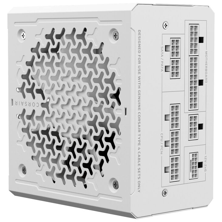 Fuente Alimentación Modular Corsair RMe Series RM1000e 1000W 80 Plus Cybenetics Gold ATX3.1 - PCIe 5.1 Blanca image number 3