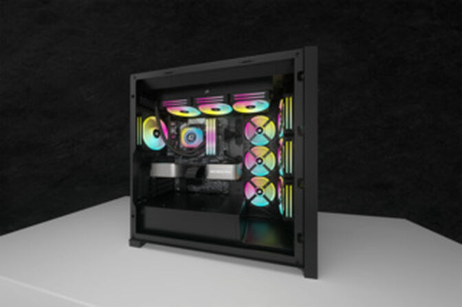 M&oacute;dulo de pantalla LCD iCUE LINK RX de Corsair, color negro image number 2