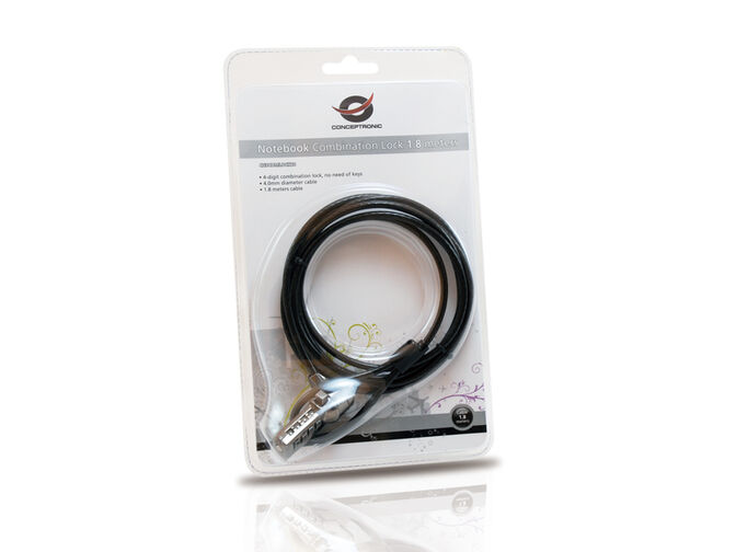 Cable de Seguridad para Port&aacute;til Conceptronic con Combinaci&oacute;n 1.5 M image number 3