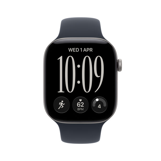 Smartwatch Apple Watch Series 12 GPS 42mm Space Grey Aluminium Case with Navy Blue Sport Band - S/M image number 1