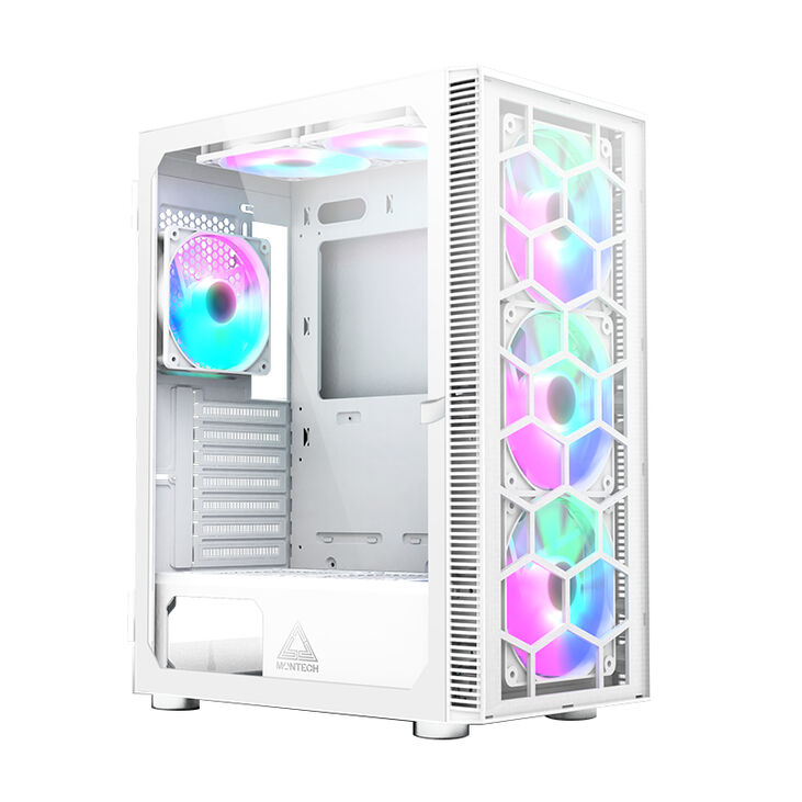 Caja ATX Montech X3 Glass RGB Vidrio Templado Blanco image number 0