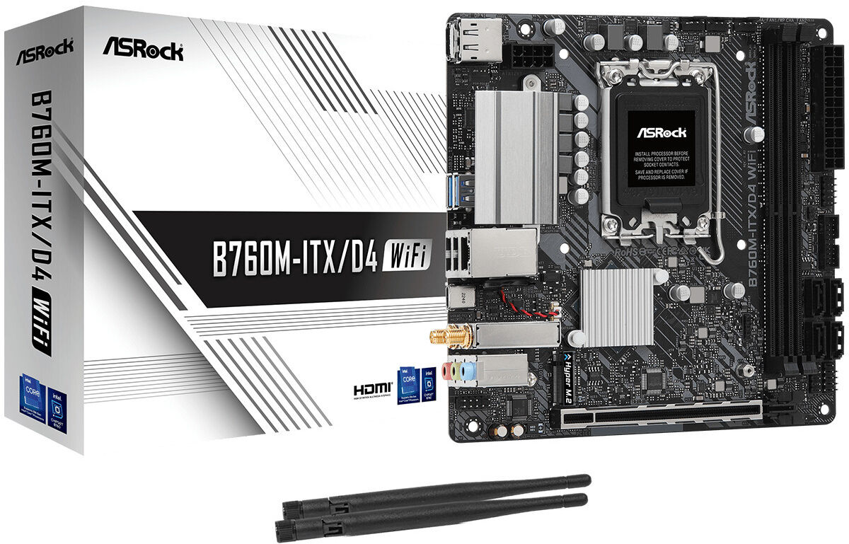Placa Base ASRock B760M-ITX/D4 WiFi