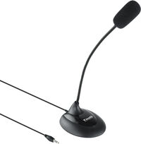 Micrófono multimédia flexível - Conexão jack 3,5mm 2M Negro Micrófono multimédia flexível - Conexão jack 3,5mm 2M Negro
