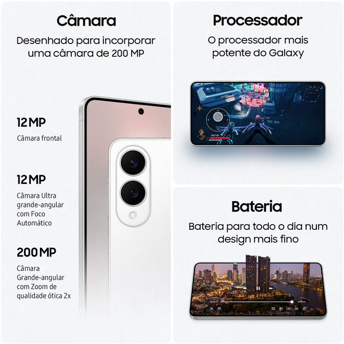 Smartphone Samsung Galaxy S25 Edge  6.7" (12 / 512GB) 120Hz Plateado Tit&acirc;nio image number 3