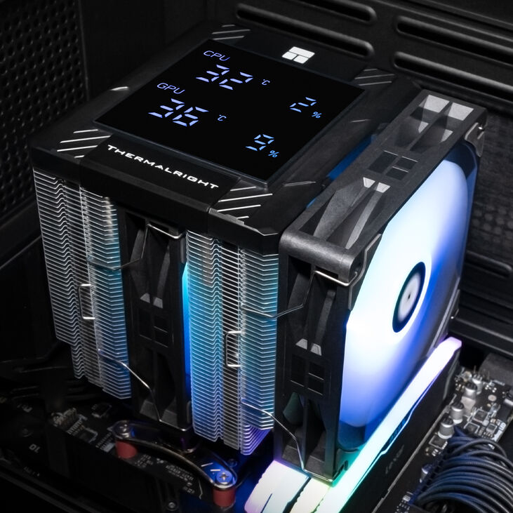 Ventilador CPU Thermalright Peerless Assassin 120 Digital ARGB Negro image number 8