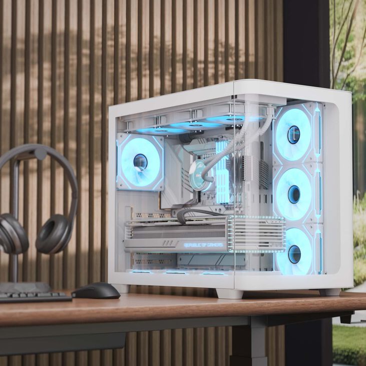 Caja ATX Aerocool P500C ARGB Vidrio Templado Blanco image number 4