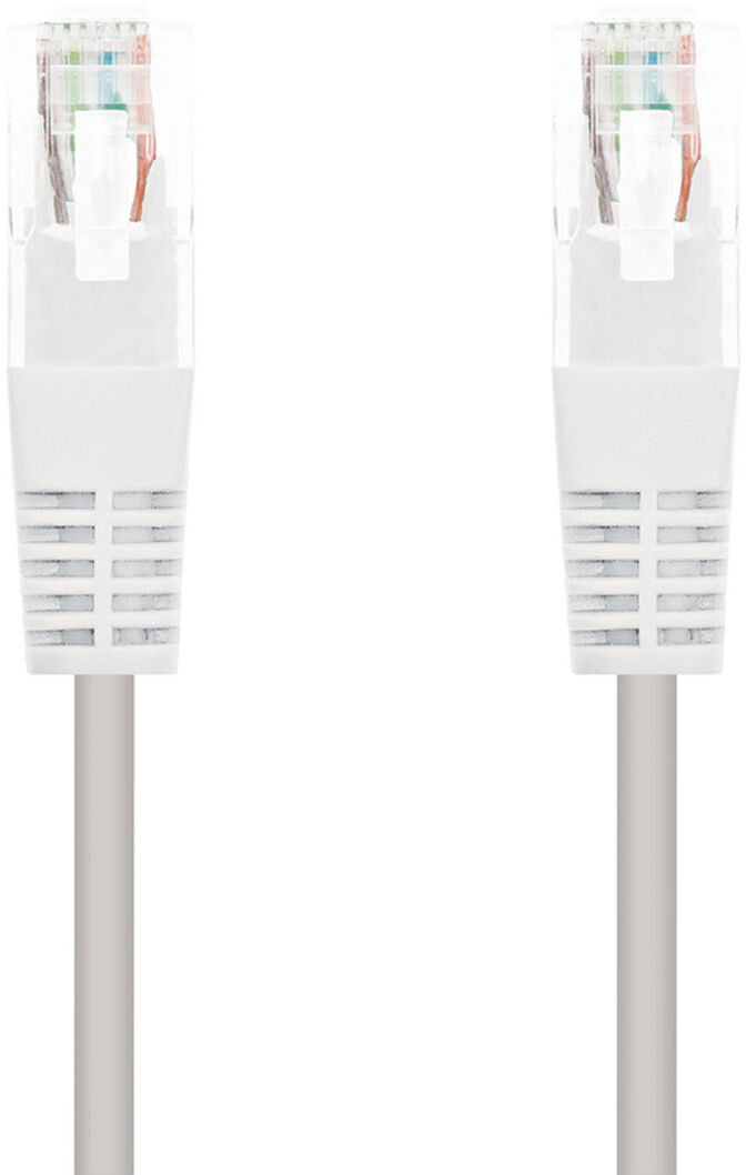 Cable de Red NanoCable RJ45 UTP CAT.5E AWG24 2 M Blanco image number 1