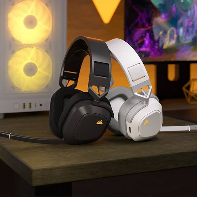 Auriculares Corsair HS80 MAX Gaming Wireless Steel Gray image number 8