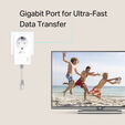 PowerLine TP-Link TL-PA7017P AV1000 Homeplug AV2 Gigabit Passthrough image number null