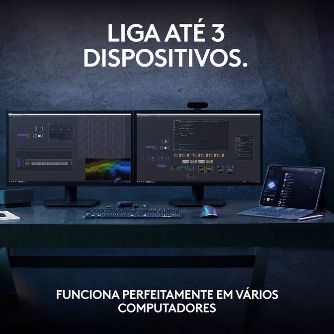 Teclado Logitech MX Keys S Bluetooth (PT) Graphite image number 7