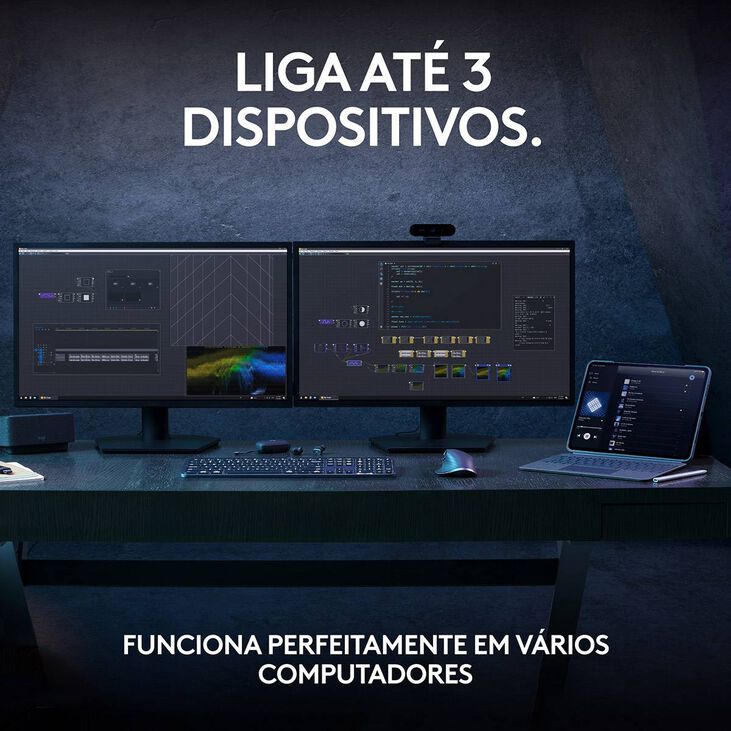 Teclado Logitech MX Keys S Bluetooth (PT) Graphite image number 7