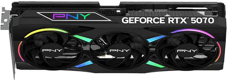 Tarjeta Gráfica PNY GeForce® RTX 5070 Gaming RGB Triple Fan OC 12GB GDDR7 DLSS4 image number 5