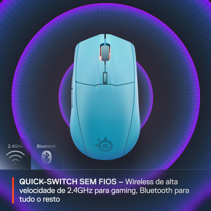 Rat&oacute;n Steelseries Rival 3 Wireless Gen2 Aqua image number 2