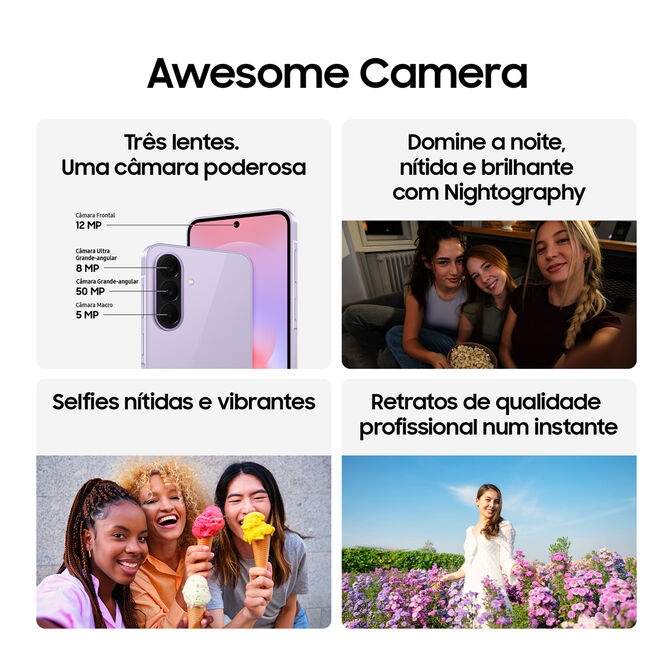 Smartphone Samsung Galaxy A37 5G 6.7" (8 / 256GB) 120Hz Verde Escuro image number 4