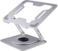 Soporte de Portátil Ewent EW1267 Aluminum c/ Rotação 360º Plateado