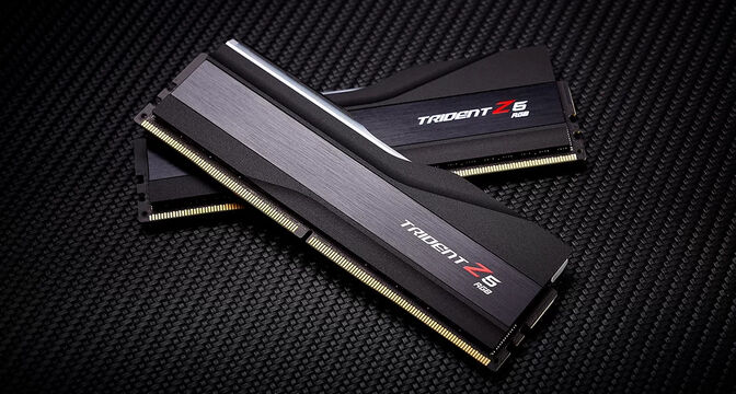 G.Skill Kit 32GB (2 x 16GB) DDR5 5600MHz Trident Z5 RGB CL36 Black - F5-5600J3636C16GX2-TZ5RK image number 4