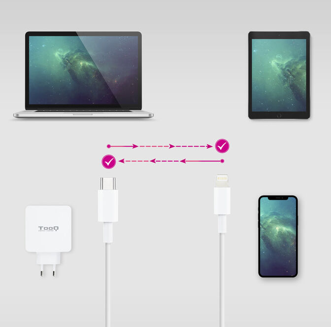 Cable Lightning NanoCable Lightning para USB-C 2 M image number 3